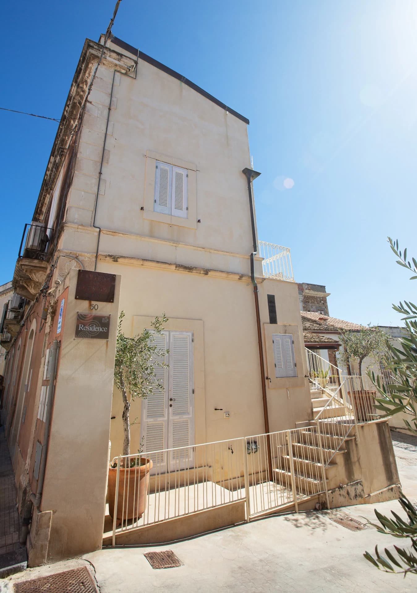 Historic façade of the residence