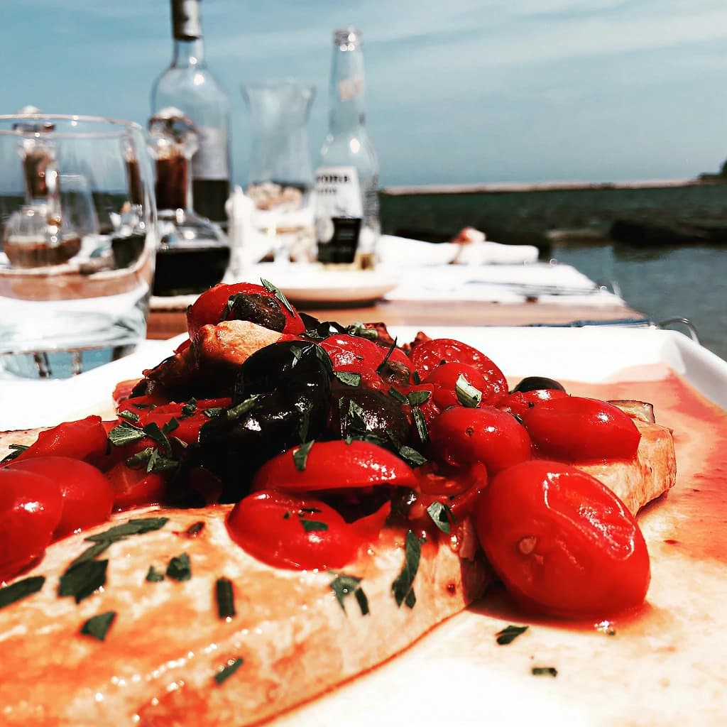 Detail of a laid table at Musciara Resort