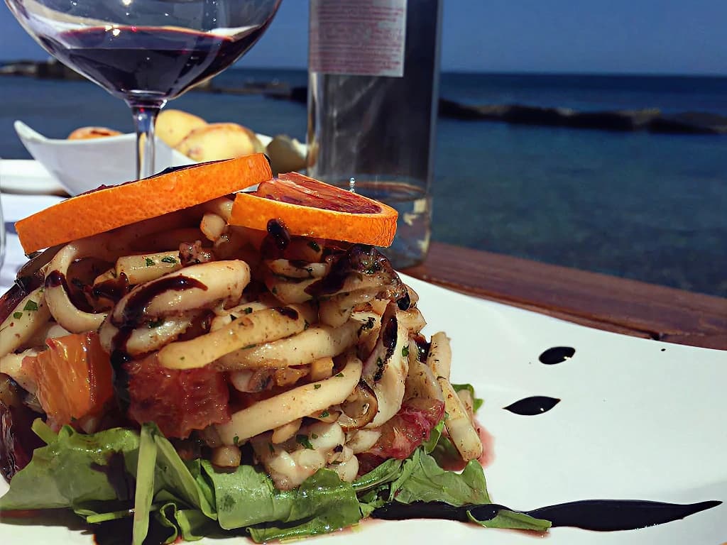 Dishes of Sicilian cuisine at Musciara Resort
